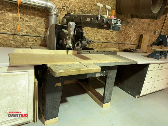 Lot 1-17519 - (1) Original Saw Company, model M253, 16", 250V radial arm saw with 12" diameter blade, adjustable b...