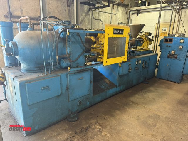 Lot 1-13350 - Bipel 200/67 Thermoset Horizontal Plastic Injection Molding Machine 200-ton, hydraulic clamp, approx...