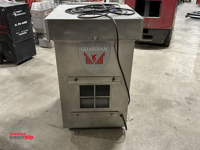 Lot 1-168 - (1) Therma-Stor Guardian portable HEPA Air Filtering System with 26990 hours showing on meter, S/N u...