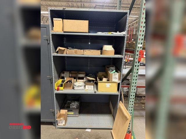 Lot 1-17516 - (1) 48" x approx. 36" deep x 86.5" tall heavy duty metal adjustable shelving unit, includes assorted...