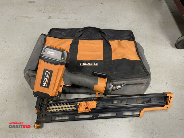 Lot 1-19325 - (1) Ridgid, model R350RHE, round head framing nailer, 2" to 3.5", includes case.