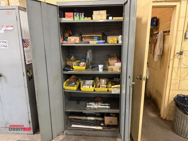 Lot 1-11052 - (1) 36" width x 78" height x 20.5" depth, 2-door steel cabinet with 5 adjustable height shelves and ...