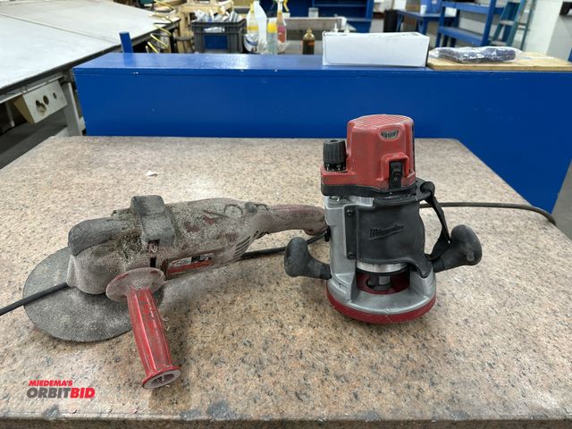 Lot 1-17717 - (1) Milwaukee, Cat #5616-20, 120V/10,000-24,000 RPM router, and (1) Milwaukee, Cat #5540, 120V, 0-28...