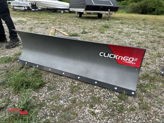 Lot 1-6672 - (1) Kimpex Click-n-Go 2 60" snow plow blade with attachment.