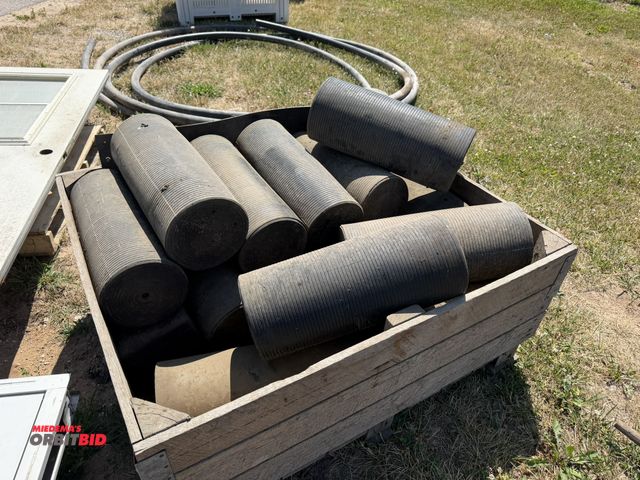 Lot 1-18037 - Lot of (10) cherry harvester bumpers, all are used, does not include wood crate.