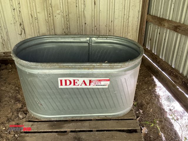 Lot 1-18375 - Galvanized Stock Tank 100 gallon