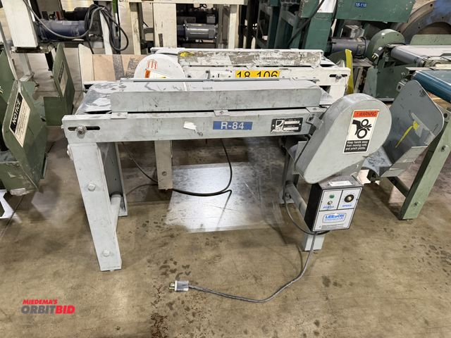 Lot 1-5606 - Lot of (2) 10" width x 34" length powered belt conveyor units, both with variable speed drive units,...