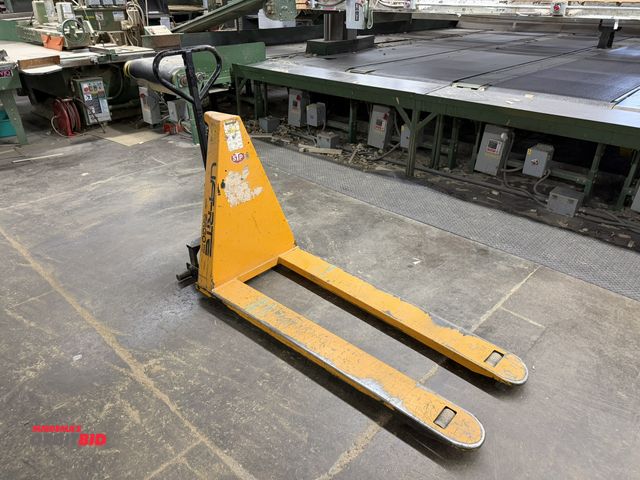 Lot 1-17012 - (1) Lift-Rite, 12V electric walk-behind pallet jacks with 3000 lb. capacity, with Vulcan, model SM12...