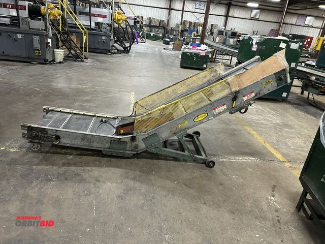 Lot 1-14353 - (1) Hytrol model PCX approx. 9' 2" length x 22" width, adjustable height lift transfer conveyor, SN:...