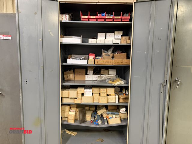 Lot 1-1863 - (1) 36" width x 78" height x 18" depth 2-door steel cabinet with 6 adjustable height interior shelve...