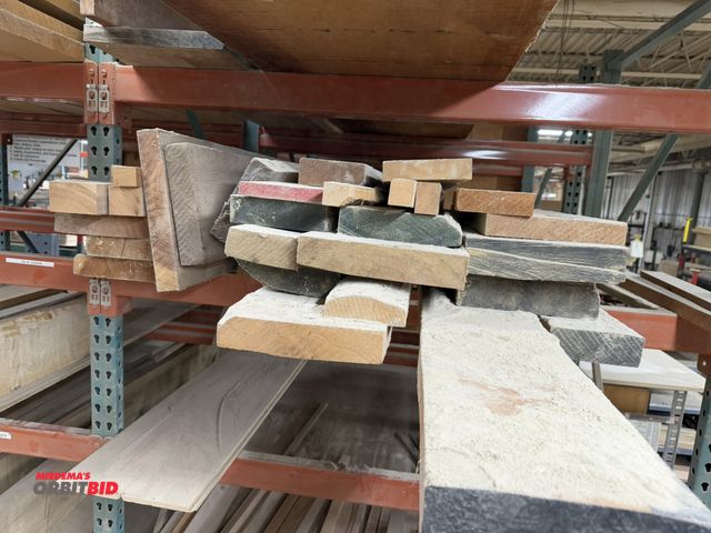 Lot 1-16576 - Large lot of rough sawn cherry wood, up to 10' long, various thicknesses and widths, some include 13...