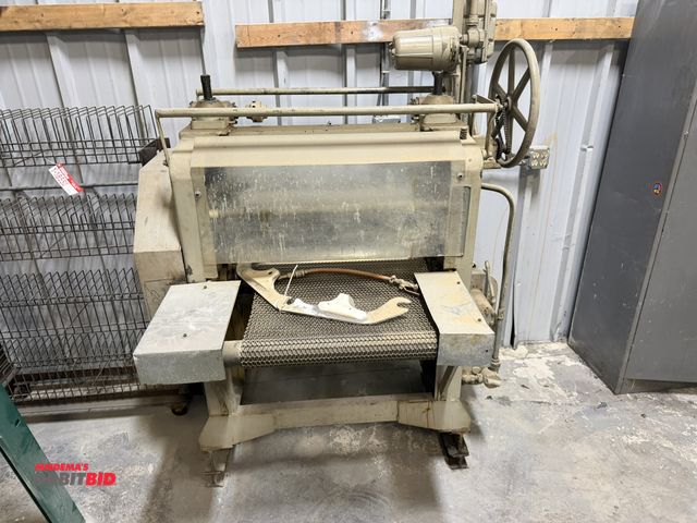 Lot 1-18551 - (1) Black Brothers ink roller, 30" stainless steel roller, 24" chain belt drive, 3 phase electric mo...