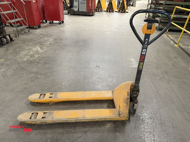 Lot 1-16929 - (1) TM 55 pallet jack, 48" forks.