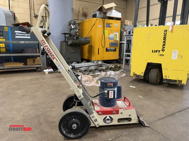 Lot 1-12514 - (1) EDCO, model TS8-751, portable 115V/.75 HP, 8" Tile Shark floor stripper, working condition unkno...