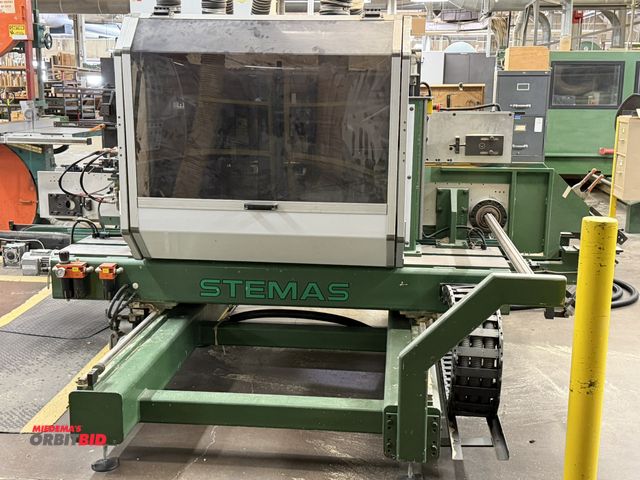 Lot 1-16324 - (1) STMAS, model unknown, double sided Tenoner with belt driven feed unit, controlled by a .5 HP ele...