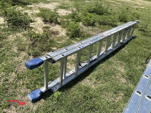 Lot 1-19421 - (1) Werner 20’ aluminum extension ladder 300 pound rating.