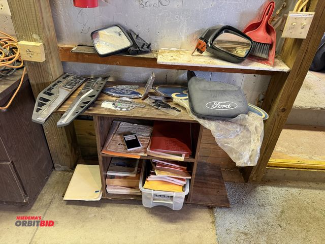 Lot 1-12321 - Lot of assorted Ford items, includes F450 trim pieces, Ford logo, 6.7 power stroke, mud flaps, and a...