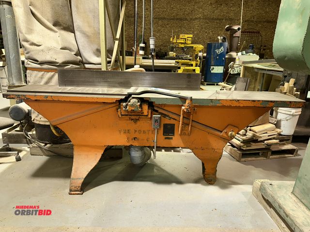 Lot 1-17516 - (1) The Porter, model 300-C, 480V, 3 phase planer with approx. 8' long x 19" deep work surface, S/N ...