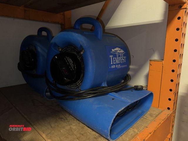 Lot 1-333 - Lot of (2) Dry Air Technology "Tempest" air dryer fans (120V, single phase input).