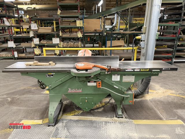 Lot 1-16892 - (1) Northfield, model 12-PM, joiner, 12" x 1 1/4" width x 1/8" knife thickness sizes, 97" x 17" tabl...