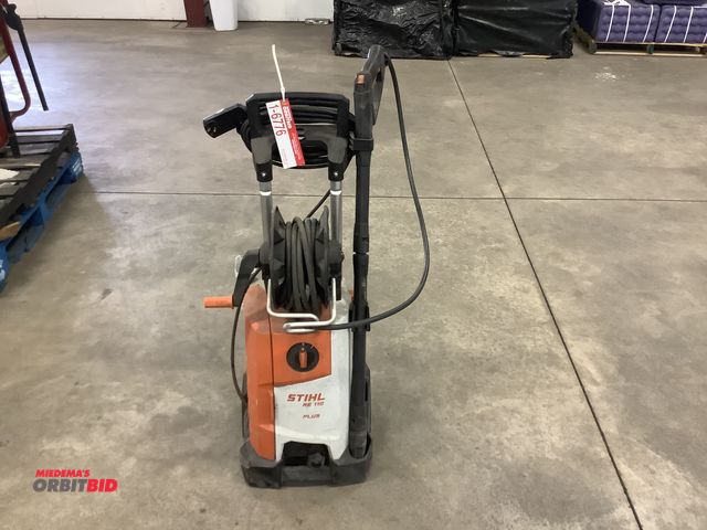Lot 1-6776 - Stihl RE 110 Plus, 120V electric, 2000 psi, with hose and gun and soap dispenser. In working conditi...