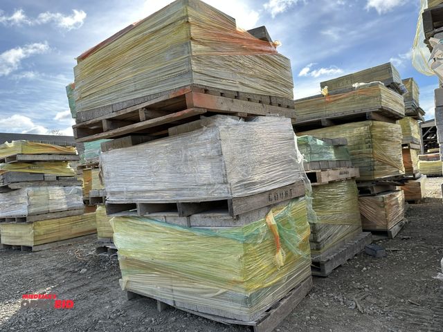 Lot 1-15780 - (8) skids of assorted pavers, sizes include 23.5" x 15.5" x 2.5" thick, 7 3/4" x 3.5" x 2.5" thick, ...