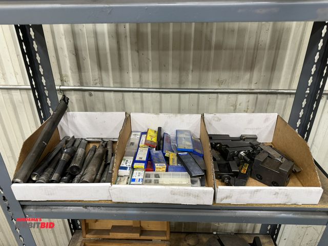 Lot 1-15123 - Lot of assorted carbide insert boring bars, lathe tool holders with assorted carbide insert boring b...