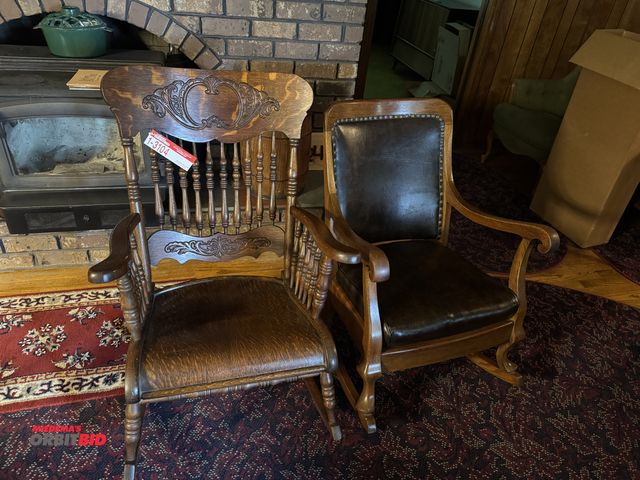 Lot 1-3104 - (2) wooden rockers