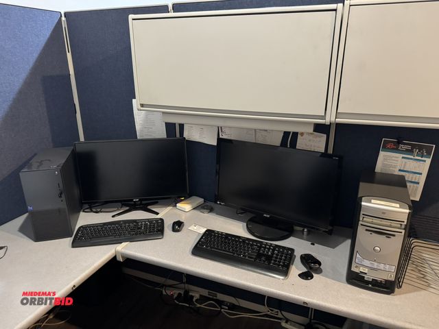 Lot 1-19609 - (1) XPS computer system with Intel Corei9 processor, (2) Acer 26" monitors, (2) Logitech keyboards, ...