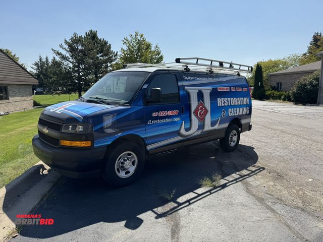 Lot 1-421 - 2019 Chevrolet Express Cargo Van 4.3 liter gas engine, automatic transmission, AM/FM stereo, driver ...