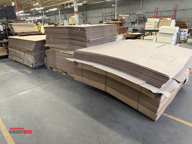 Lot 1-17367 - (3) skids of large corrugated shipping boxes, sizes include approx. 68" width x 48" height x 24" dep...