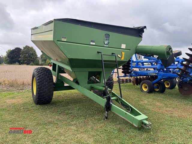 Lot 1-19956 - (1) Unverferth GC475 grain cart, 23.1-26 tires, light kit and manual tarp, 8' long x 12" diameter un...