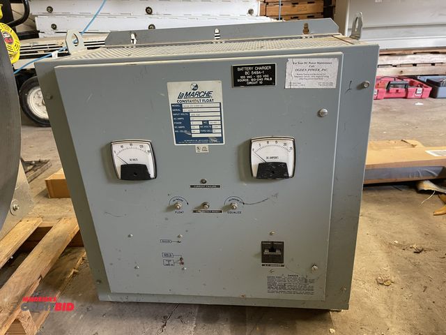 Lot 1-6164 - (1) LaMarche Constavolt Float/battery charger, model A11B-15-130V-D1, 208V input, single phase, DC a...