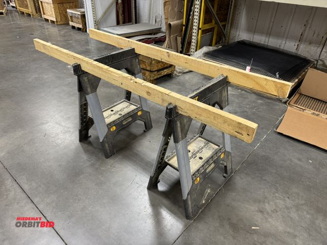 Lot 1-19550 - Set of DeWalt poly saw horses.
