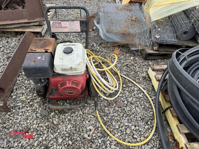 Lot 1-16031 - (1) North Star, model unknown, portable pressure washer with Honda GX340, 11 HP gas engine, engine p...