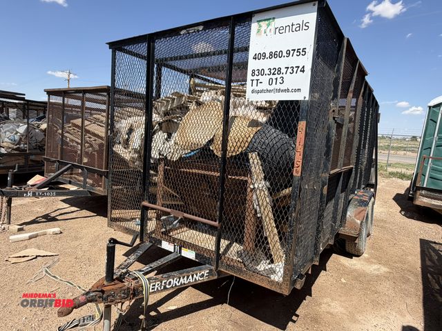 Lot 1-18359 - 2011 Assembled Trash / Porta John Trailer