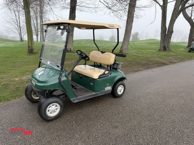 Lot 1-19387 - (1) 2015 E-Z-Go golf cart with a Kawasaki gas engine, includes Club Clear club and ball washer, Club...