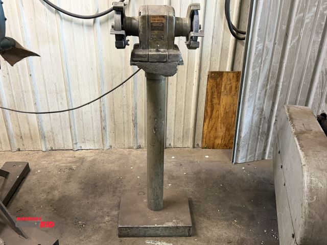 Lot 1-6289 - (1) model 115.19500, 120V, single phase, 1/4 HP, 6" bench grinder, 3450 RPM, mounted to a 37" tall h...