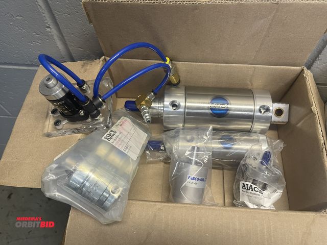 Lot 1-19321 - (1) Bimba 702.25-DXPB air cylinder, (1) Bimba 312-D air cylinder, (4) Ajax nitrogen gas springs, and...