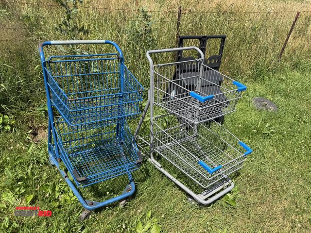 Lot 1-8548 - Lot of (2) mini shopping carts.
