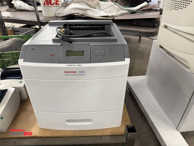 Lot 1-17562 - (1) Ricoh/IBM Infoprint 1852 printer.