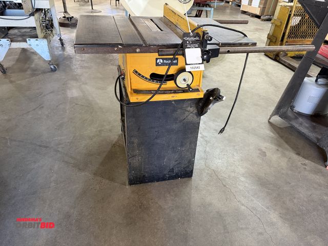 Lot 1-102542 - (1) Rockwell 660 10" table saw