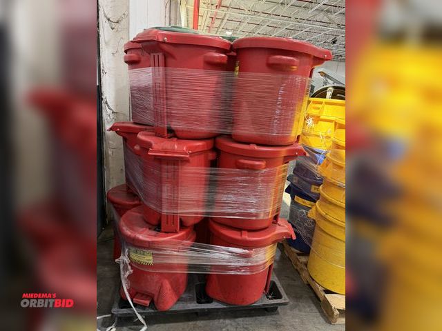 Lot 1-5447 - Lot of (18) Eagle, model 937-FL, 14 gallon capacity oily waste cans.