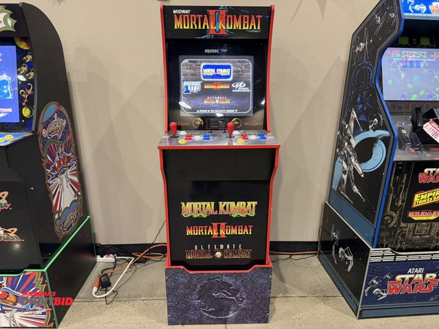 Lot 1-11187 - (1) Arcade 1-↑model 7663 multi-game mini arcade game unit with "mortal kombat, mortal kombat 2 &amp;...