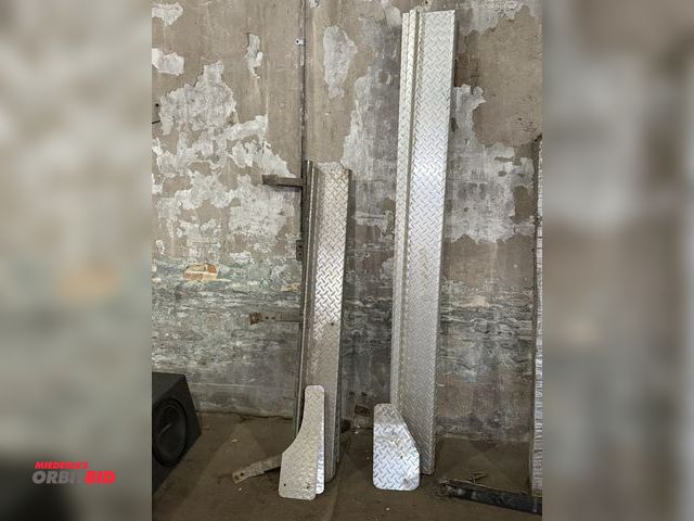 Lot 1-1241 - Lot including (1) set of 56" long, and (1) set of 80" long Diamond plate running boards with (2) set...