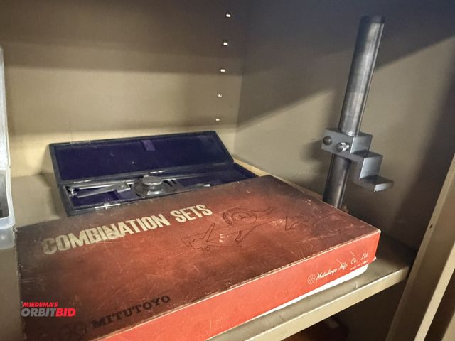 Lot 1-12394 - (1) Mitutoyo combination level set, (1) Brown &amp; Sharpe bevel protractor set with case, and (1) 1...