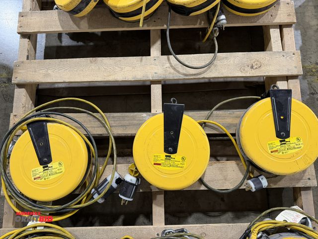 Lot 1-5334 - Lot of (3) LumaPro, model 1A136A, 125V/1250 watt/10 amp retractable cord reels, items were hard wire...