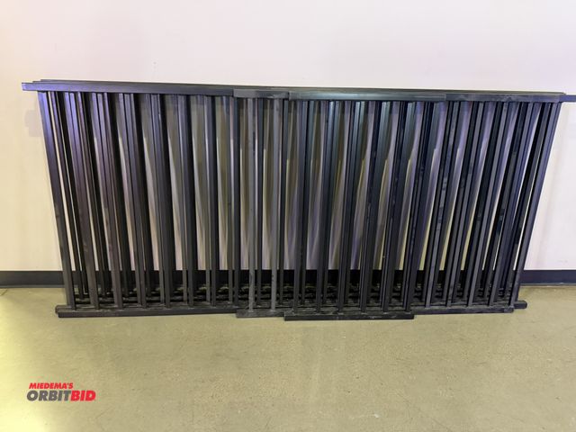 Lot 1-11182 - Lot of metal hand rails, includes (4) 93-1/2" long x 42-1/2" tall, (1) 56" long x 42-1/2" tall, and ...