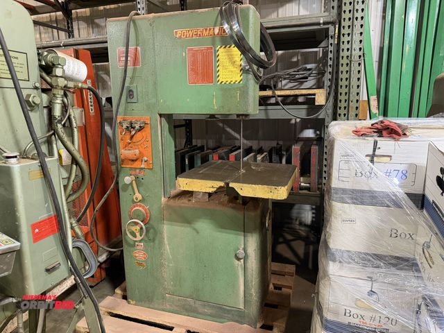 Lot 1-15069 - 0 (1) Power Matic, model 81, industrial commercial band saw, S/N 3-3768, with onboard blade welder, ...