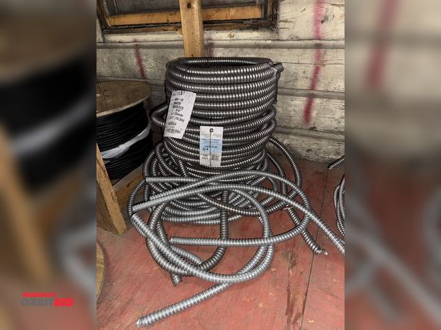 Lot 1-4524 - (1) 50', 3/4" roll of flexible conduit, and (1) 50', 3/4" flexible conduit, and assorted flexible co...